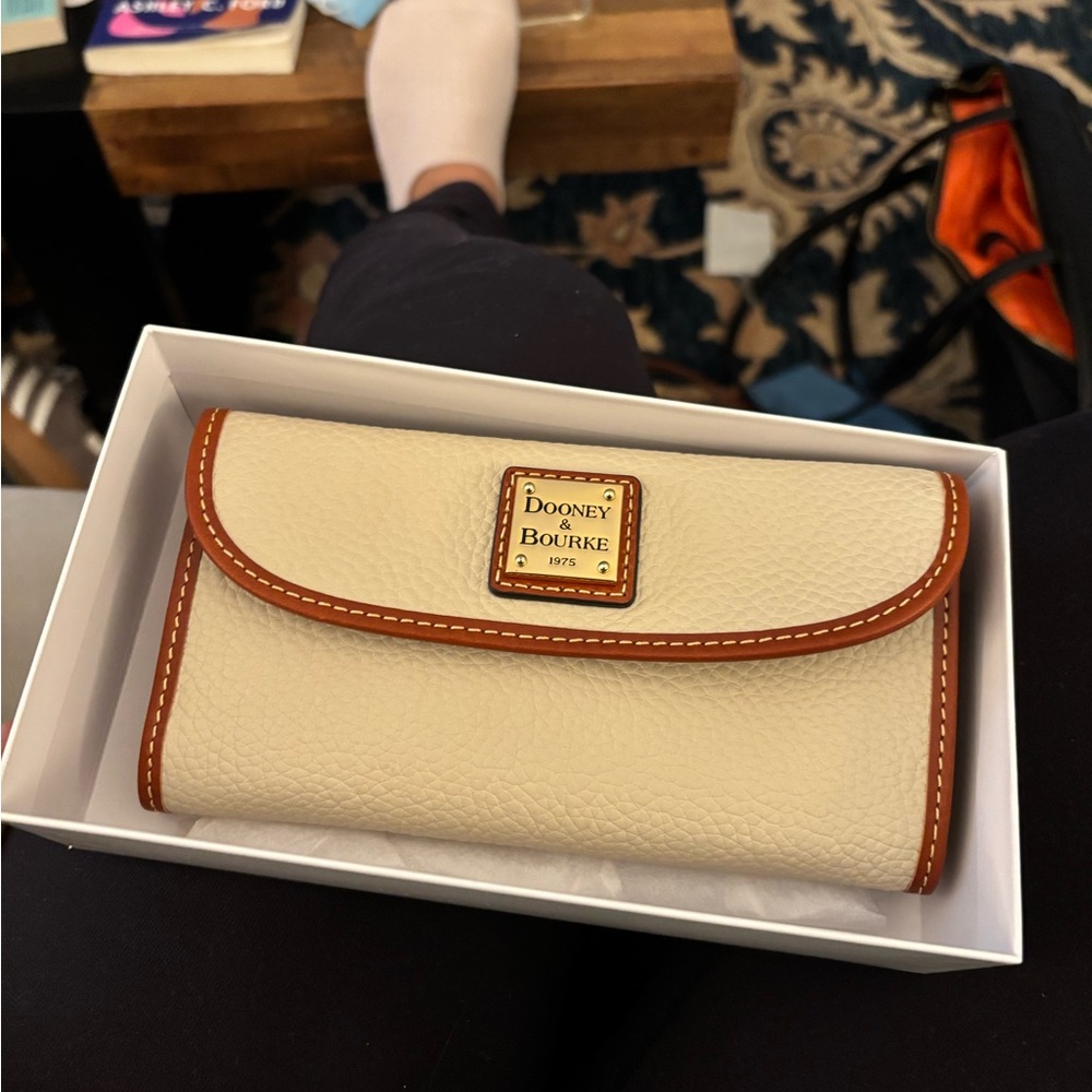 Dooney & Bourke Cream and Tan Women's Wallet